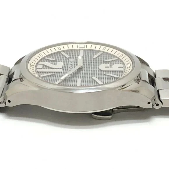 BVLGARI ST42S Solo tempo Quartz Men\'s Watch Round Wristwatch SS Silver Wristwatch BVLGARI Solo Tempo ST42S stainless steel Quartz  main image 3
